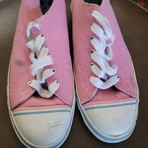 Pink sneakers